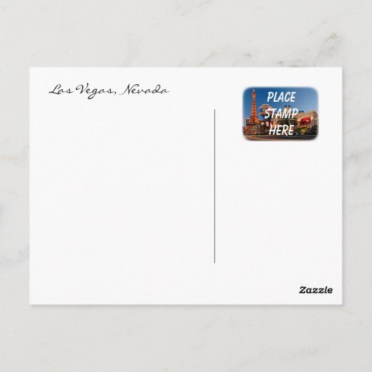 Las Vegas Briefkaart (Achterkant)