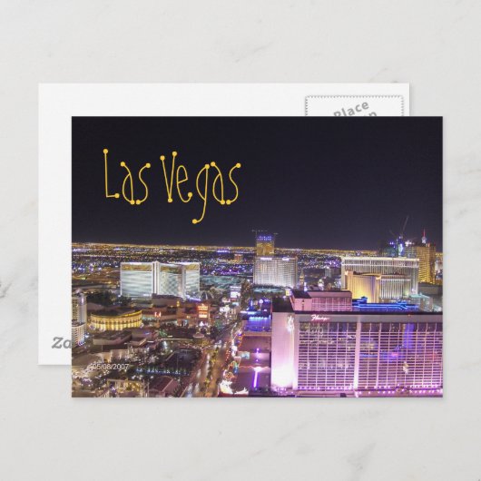 Las Vegas Briefkaart (Voorkant / Achterkant)