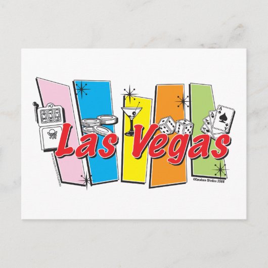 Las Vegas- Briefkaart (Voorkant)