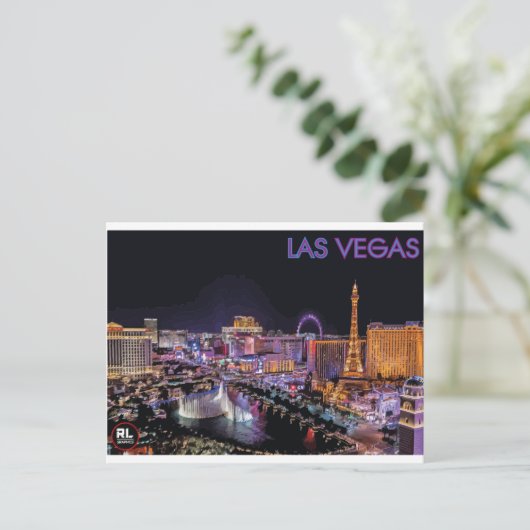 Las Vegas Briefkaart (Staand voorkant)