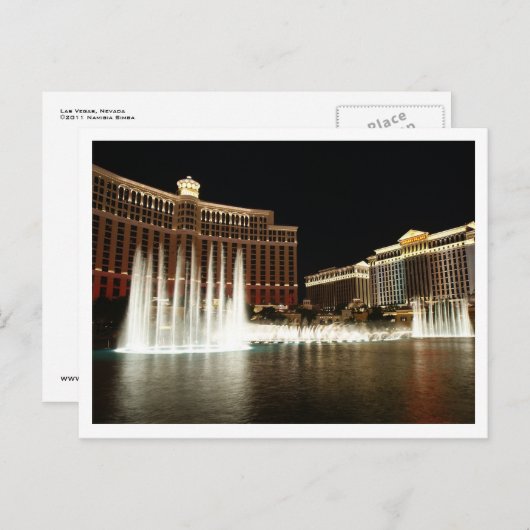 Las Vegas Briefkaart (Voorkant / Achterkant)