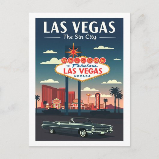  Las Vegas Briefkaart (Voorkant)
