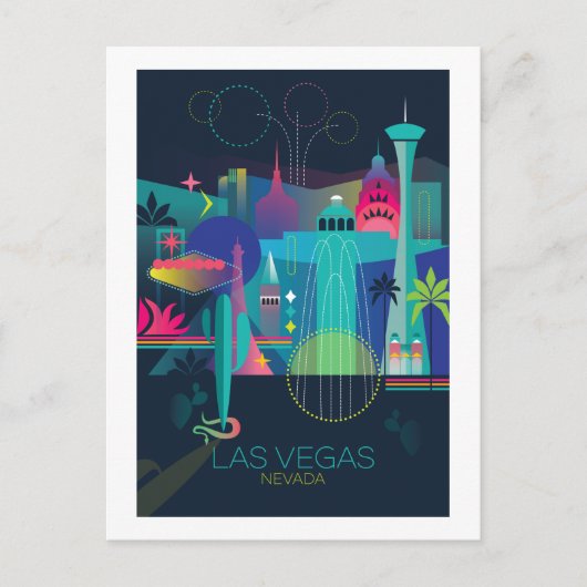 Las Vegas Briefkaart (Voorkant)