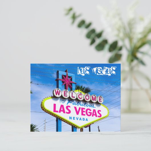 Las Vegas Briefkaart (Staand voorkant)
