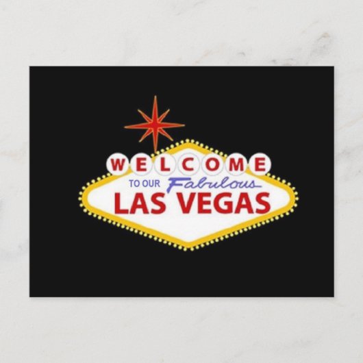 Las Vegas Briefkaart - Personaliseer je eigen wens (Voorkant)