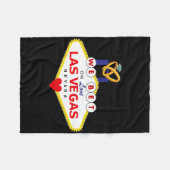 Las Vegas Bruid Bruidegom Matching Douche Huis Fleece Deken (Voorkant (Horizontaal))