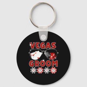 Las Vegas Bruidegom Trouwen T-shirt Bachelor Party Sleutelhanger