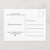 Las Vegas bruiloft aangepaste foto dank u Aankondigingskaart (Achterkant)