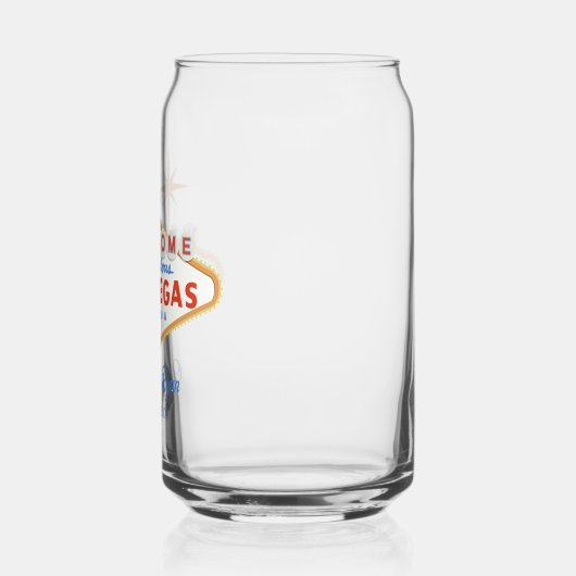 Las Vegas Bruiloft Aangepaste Glaswerk Blikvorm Glas (Links)