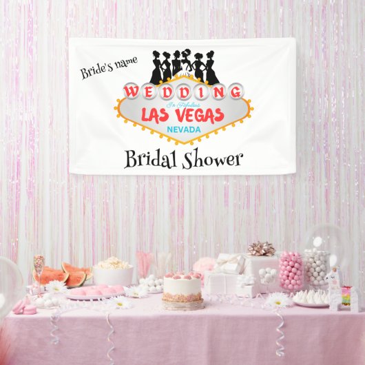 Las Vegas Bruiloft Banner (Feest)