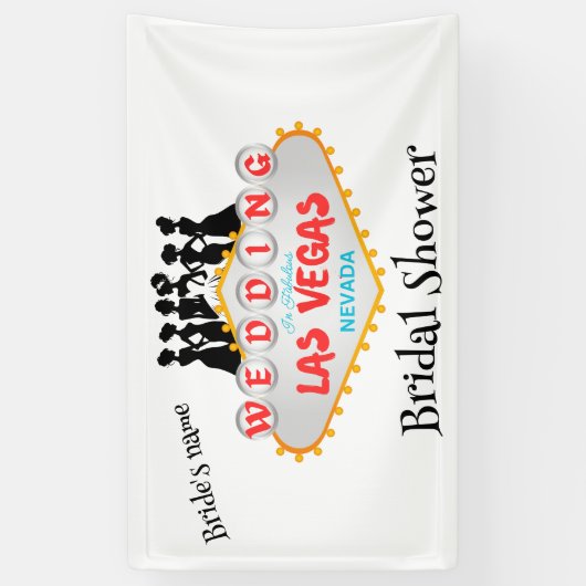 Las Vegas Bruiloft Banner (Verticaal)