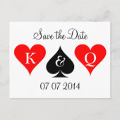 Las Vegas bruiloft bewaar de datum briefkaarten (Voorkant)