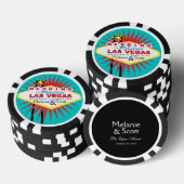 Las Vegas Bruiloft Casino Chip (Opstapeling)