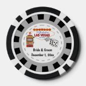Las Vegas Bruiloft Casino Chips (Achterkant)