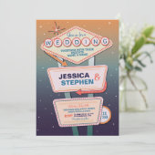 Las Vegas Bruiloft Casino Party Kaart (Staand voorkant)