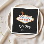 Las Vegas bruiloft cocktail uur servetten<br><div class="desc">Leuke en unieke Las Vegas bruiloft servetten. Pas uw namen en datum aan. Voer het Zazzle-ontwerpgereedschap in voor extra ontwerpaanpassingen.</div>