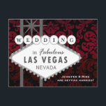 LAS VEGAS BRUILOFT Damask Save the Date Briefkaart<br><div class="desc">LAS VEGAS WEDDING Damask Save the Date Briefkaart. Aanpassen met elke tekst.</div>