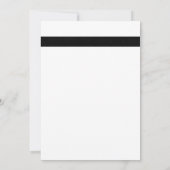 Las Vegas Bruiloft Dice Thema Wit en Zwart Kaart (Achterkant)