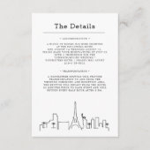 Las Vegas bruiloft | Gegevens van bezoeker Informatiekaartje (Voorkant)