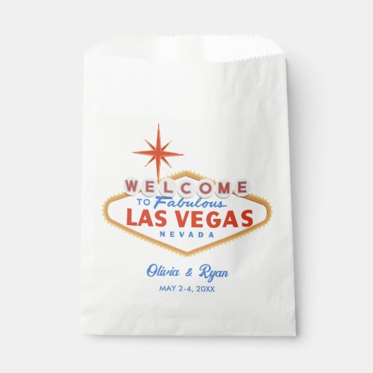 Las Vegas bruiloft gunst tas welkom cadeau Bedankzakje (Voorkant)