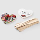 Las Vegas bruiloft hart vormige aandenken Handwaaier (Niet-gemonteerd)