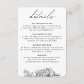 Las Vegas bruiloft kleine verticale details Informatiekaartje (Voorkant)