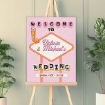 Las Vegas Bruiloft Mod Retro Welkomstbord Poster<br><div class="desc">Vet en helder Bruiloft Welkomstbord met leuke lettertypen en een mod retro vibe. Kenmerken Las Vegas Welkomstbord met funky kleuren van roze, sinaasappel, rood en zeer licht romig wit. Perfect voor een snelle bruiloft of een all out Vegas feest! Alle formuleringen kunnen worden gewijzigd behalve "welkom bij en bruiloft". Handgetekend...</div>