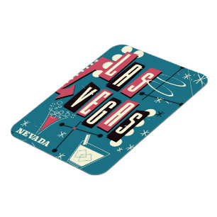 Las Vegas bruiloft nevada vintage-poster Magneet