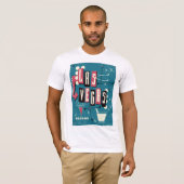 Las Vegas bruiloft nevada vintage-poster T-shirt (Voorkant volledig)