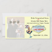 Las Vegas Bruiloft Passen getrouwd Aankondiging (Voorkant)