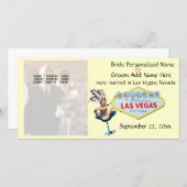 Las Vegas Bruiloft Passen getrouwd Aankondiging (Voorkant / Achterkant)