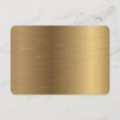 Las Vegas Bruiloft Receptie Gouden Enclosure Informatiekaartje (Achterkant)