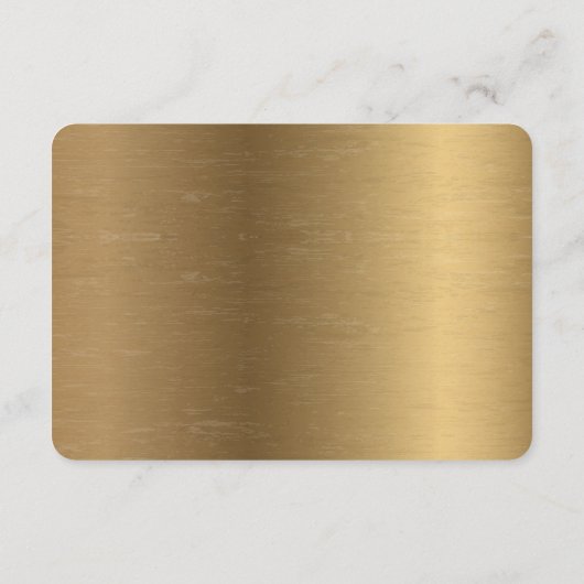 Las Vegas Bruiloft Receptie Gouden Enclosure Informatiekaartje (Achterkant)