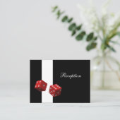 Las Vegas bruiloft Reception Kaarten (Staand voorkant)