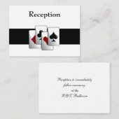 Las Vegas bruiloft Reception Kaarten (Voorkant / Achterkant)