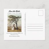 Las Vegas Bruiloft Save the Date Briefkaart (Achterkant)
