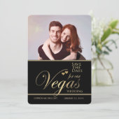 Las Vegas bruiloft save the date sjabloon (Staand voorkant)
