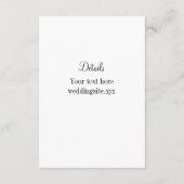 Las Vegas bruiloft thema verticale behuizing kaart (Achterkant)