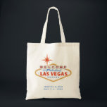 Las Vegas bruiloft welkom Tas<br><div class="desc">Maak je klaar voor een memorabele Las Vegas bruiloft met deze aanpasbare bruiloft welkom canvas tas! Het is het perfecte cadeau tas dat gasten daadwerkelijk willen houden.</div>