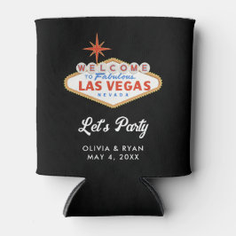 Las Vegas Bruiloft Zwembad Dag Favor Blikjeskoeler