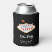 Las Vegas Bruiloft Zwembad Dag Favor Blikjeskoeler (Blikje Achterkant)