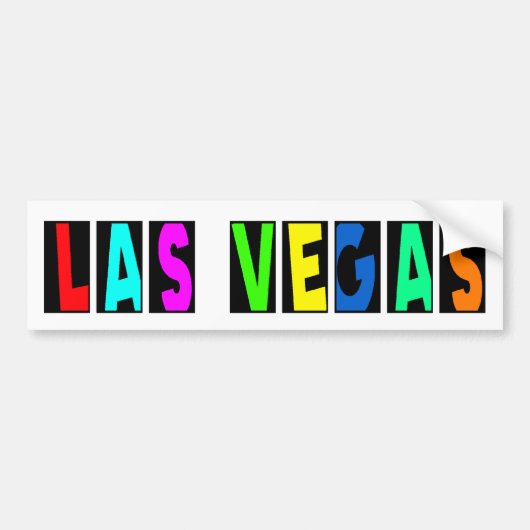 LAS VEGAS BUMPERSTICKER (Voorkant)