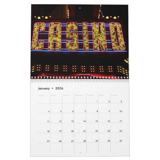 Las Vegas by Night Kalender (Jan 2026)