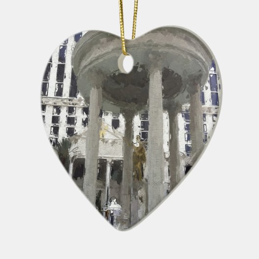 Las Vegas Caesars Palace Art Keramisch Ornament (Links)