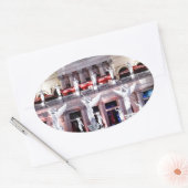 Las Vegas Caesars Palace Forum Architecture Nevada Ovale Sticker (Envelop)