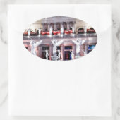 Las Vegas Caesars Palace Forum Architecture Nevada Ovale Sticker (Tas)
