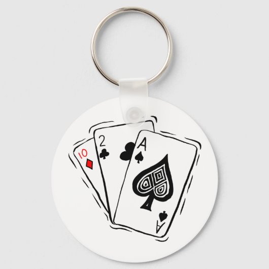 Las Vegas Card Deck Sleutelhanger (Voorkant)