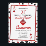 Las Vegas Casino 21st Birthday | Kaartpakket Kaart<br><div class="desc">Dit is een leuke casino-verjaardagsuitnodiging. Pas de formulering aan op uw partijbehoeften</div>