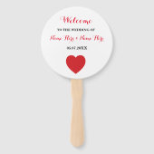 Las Vegas Casino Ace of Hearts Trouwprogramma Fan Handwaaier (Voorkant)