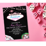Las Vegas Casino Bachelorette Weekend Invitation Kaart<br><div class="desc">Las Vegas Casino Marquee String Lights Poker Gambling Bachelorette Weekend Doeltreis Glitter Uitnodiging</div>